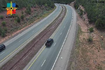 I-25 & Glorieta Pass traffic camera, view south, Glorieta