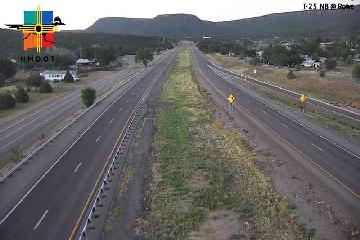 I-25 & Rowe traffic camera, view north, Rowe, New Mexico