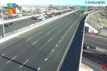 Live I-25 Webcam – San Mateo Blvd Overpass(Looking North), Albuquerque, NM