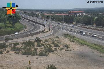 I-25 & University traffic camera, view south, Las Cruces