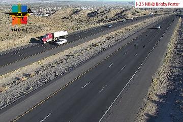 Live I-25 Webcam Northbound Traffic – Bobby Foster Road, Albuquerque, NM