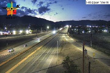 I-40 & Juan Tabo traffic camera, view east, Albuquerque, New Mexico