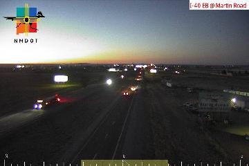 I-40 & Martin Road traffic camera, view east, Edgewood, New Mexico