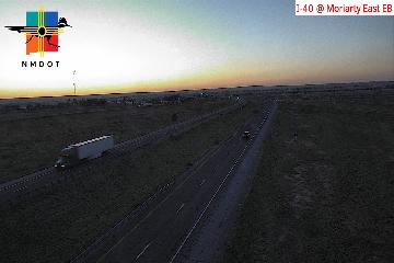 I-40 & Moriarty East traffic camera, view east, Moriarty, New Mexico