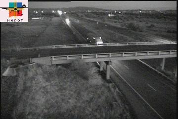 I-40 & Williams Ranch Road traffic camera, view west, Edgewood, New Mexico