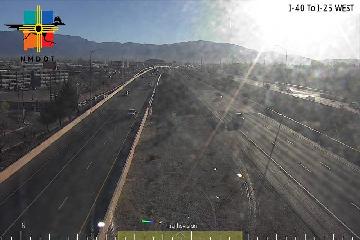 Live I-40 West to I-25 Webcam – Looking East, Albuquerque, NM