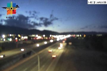 I-40 & Lomas traffic camera, view east, Albuquerque, New Mexico