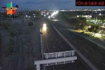 Paseo Del Norte & Edith traffic camera, view west, Albuquerque, New Mexico
