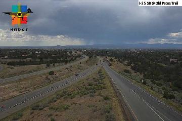 I-25 & Old Pecos Trail traffic camera, view south, Santa Fe