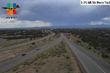 I-25 & Old Pecos Trail traffic camera, view north, Santa Fe
