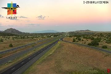 I-25 & La Cienega traffic camera, view south, La Cienega, New Mexico